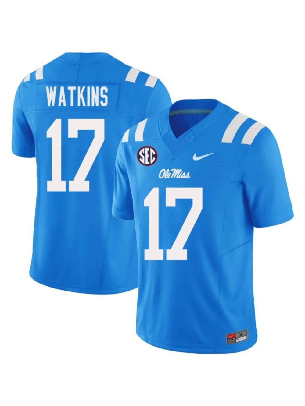 Kids Youths Winston Watkins Blue Vapor Stitched Jersey